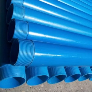 Υψηλής πίεσης μπλε χρώμα PVC περίβλημα σωλήνα για το νερό καλά